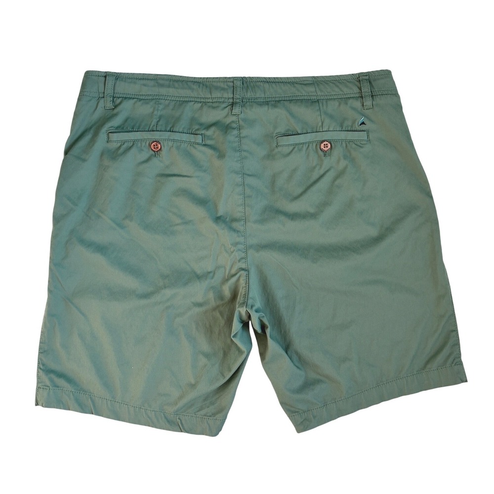 Tailor Vintage Greenwich Slim Fit Shorts Mens 36 Sage Green Comfort Stretch 8in - Picture 8 of 11